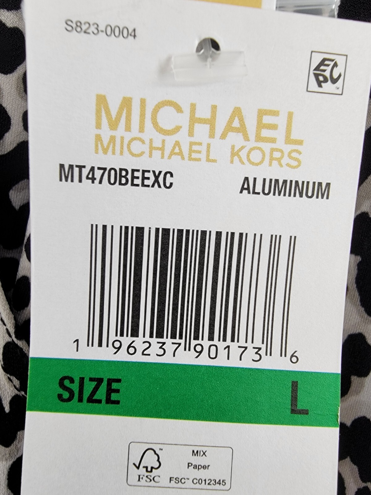 MICHAEL Michael Kors Animal-Print Utility Slit-Front Skirt Women's L Aluminum - Picture 17 of 17