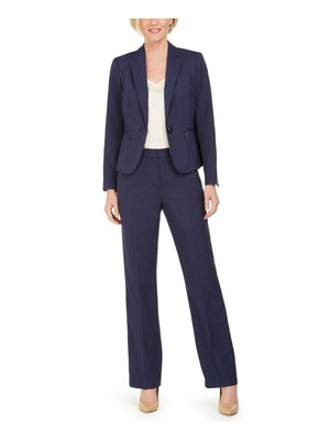 

LE SUIT Женский темно-синий однобортный блейзер Petites, Navy, 50039208-BQ8
