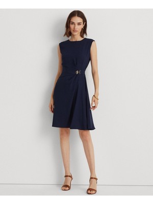 

LAUREN RALPH LAUREN Женское темно-синее платье без рукавов с логотипом Toggle Hardware, Navy