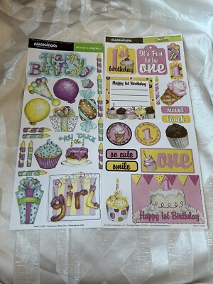Creative Imaginations Sticker Sheet Months Sticker