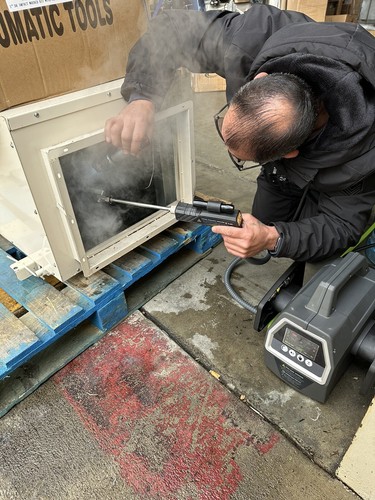 Hot Steam Cleaning HVAC Coil Bathroom Sterilize Disinfection Pressure Sprayer