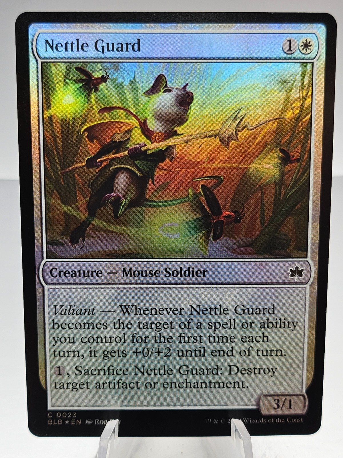 MTG 苦花 Foil NFC 1x MTG - FOIL Nettle Guard (0023) - Bloomburrow - BLB - NM