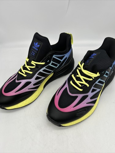 わいわい Adidas ZX 2K Boost 2.0 Men's Running Shoes GY8283 Blk/Blue