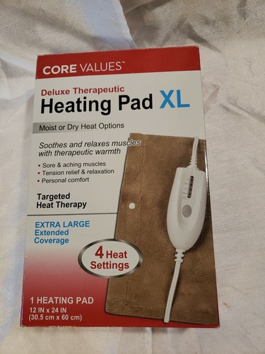 Core Values Deluxe Therapeutic Heating Pad | heatingpad.org