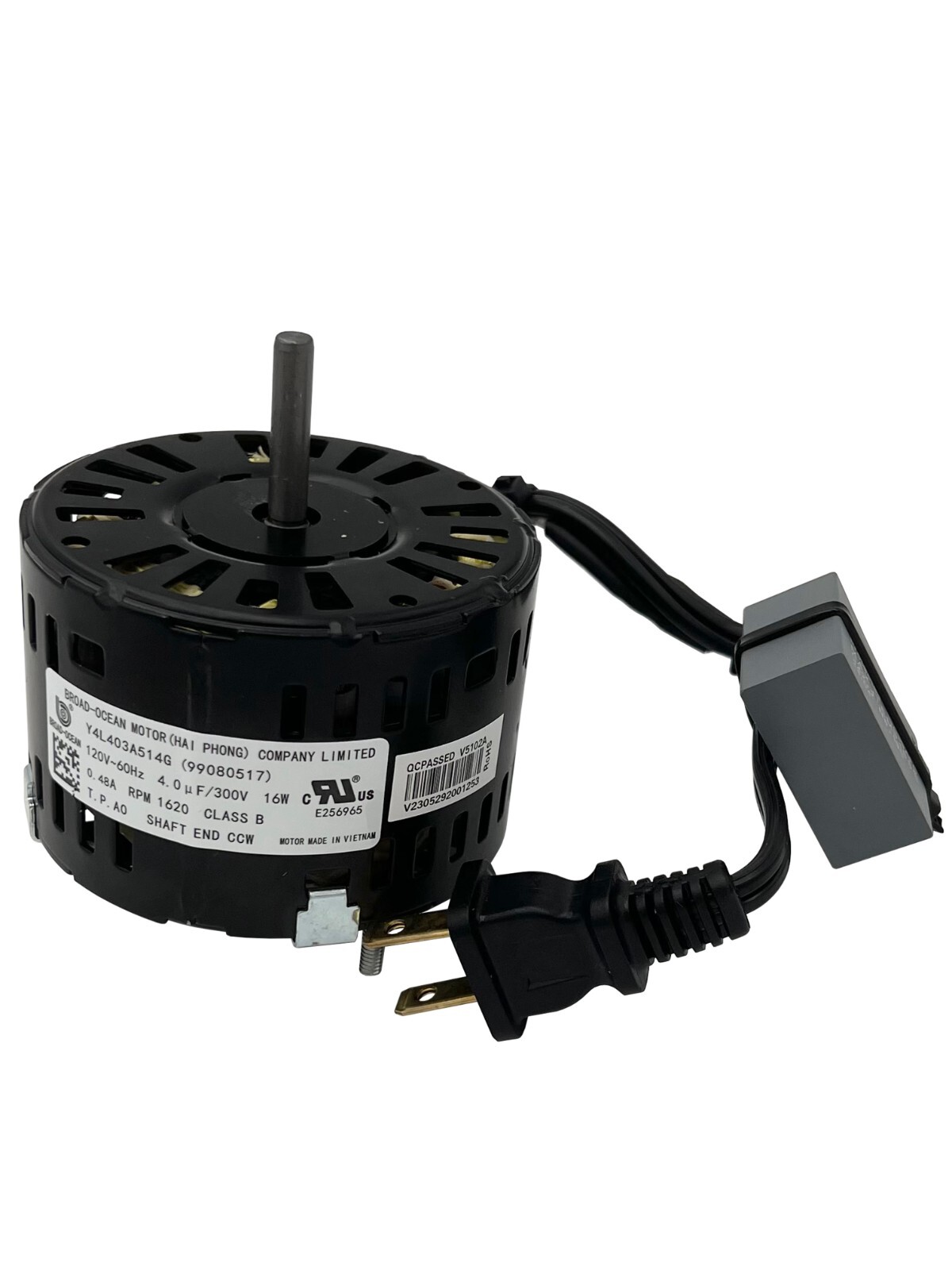 Broan Vent Fan Motor 99080517 1620 RPM 0.48 amps 120V 7173