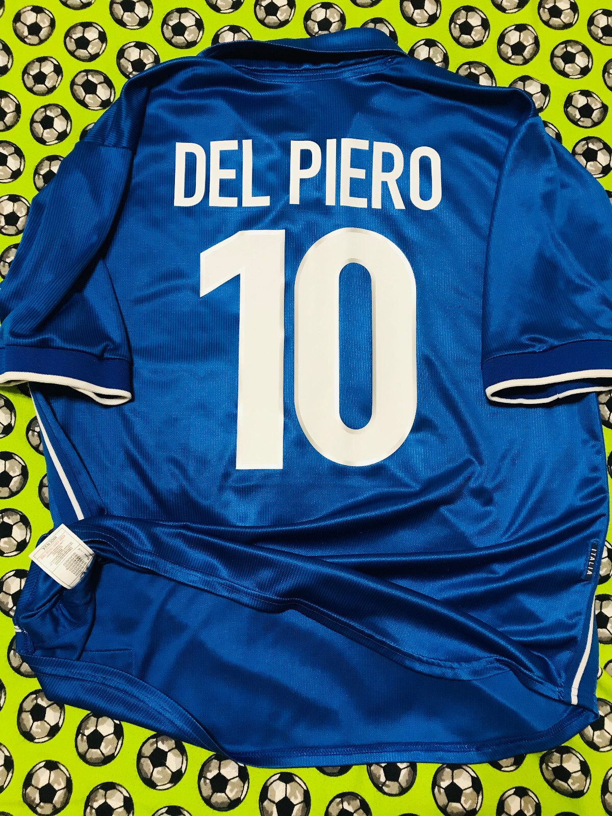 アレッサンドロ・デル・ピエロ10番98年イタリア代表ナイキNIKEユニフォーム VINTAGE Nike Italy Home Soccer Jersey World Cup 1998