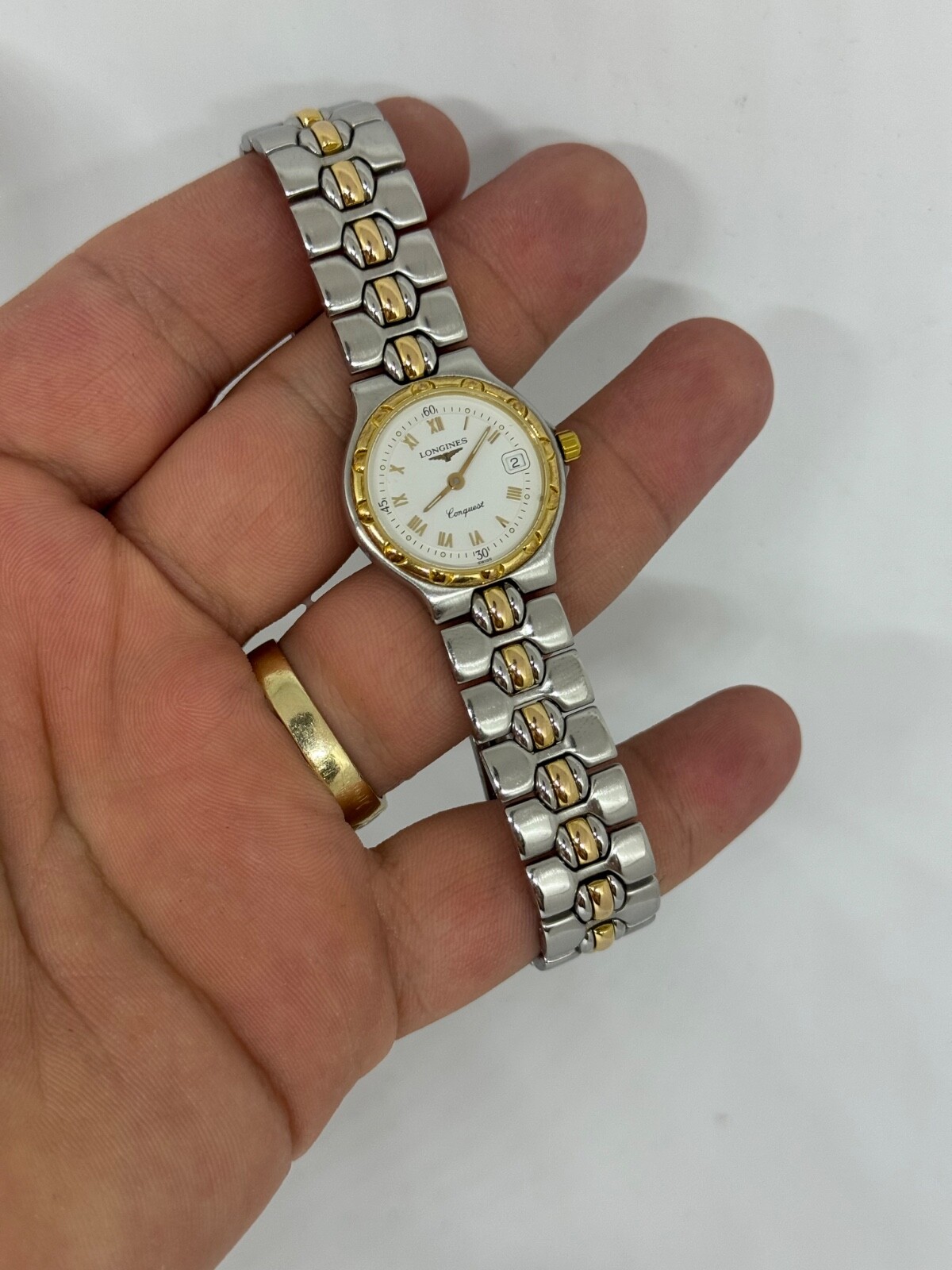 LONGINES Conquest レディース時計 Longines Conquest analog quartz metal ladies watch L3.376.3