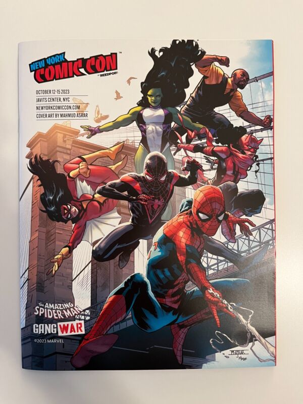 Official NYCC 2023 Program Exclusive New York Comic Con Guide Spider-Man Miles