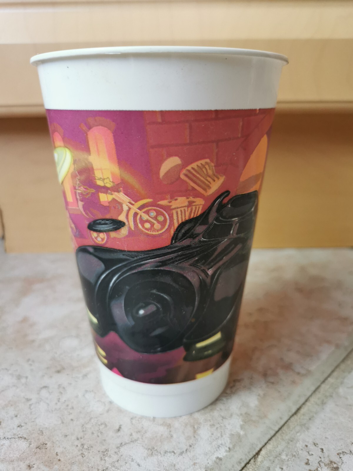 Vintage 1992 Mcdonald's Cup Batman Return Movie Batmobile