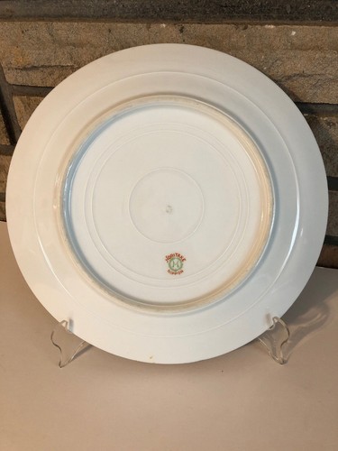8 Noritake Nippon Morimura Pale Green Kiva Design Japan China Dinner Plates