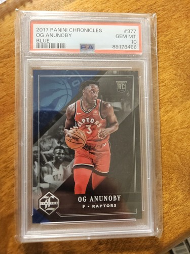 2017-18 Panini Chronicles Limited Blue #377 OG Anunoby RC