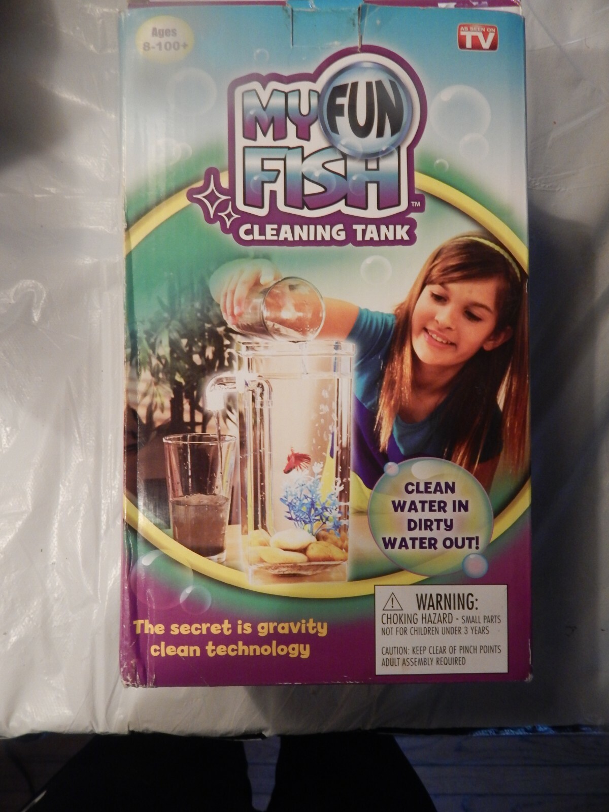 BRAND NEW MY FUN FISH SELF CLEANING TANK AS SEEN ON TV KID GIFT