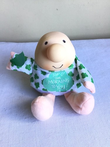 Vintage 1994 Ziggy St Patricks Day 4 Leaf Clover Plush Hard