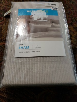 Real Simple European Pillow Sham from the Linear Colloection in a Stone Color