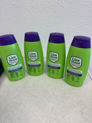 4 Pack LICE SHIELD Shampoo & Conditioner 2 in 1 Repels Super Lice 6.7oz ea