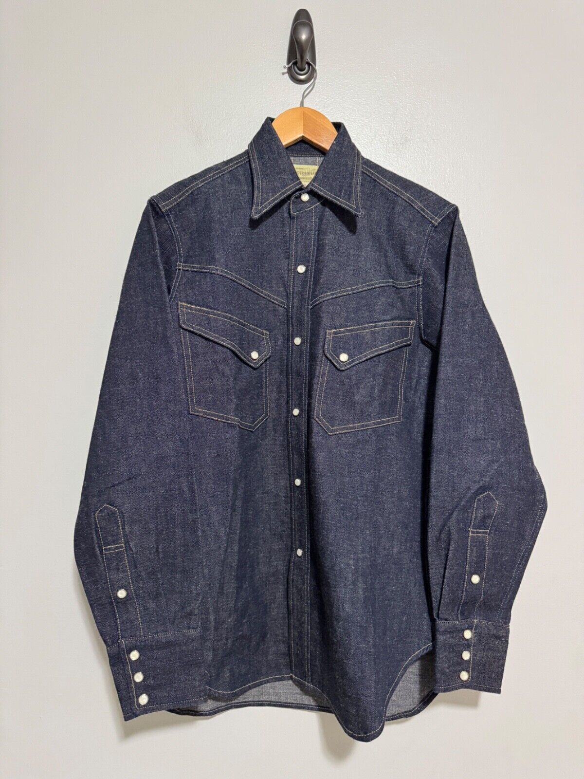 Warehouse Japan 3001 Selvedge Denim Pearl Snap Western Shirt Warehouse Japan 3001 Selvedge Denim Pearl Snap Western Shirt