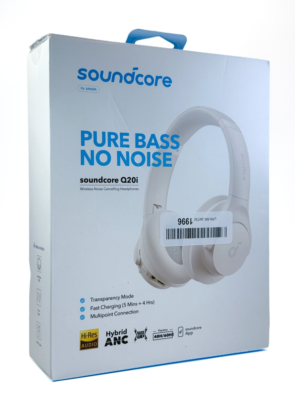 Soundcore by Anker Q20i Hybrid Active Noise Cancelling Headphones, Wireless Over