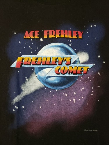 Rare Vintage Concert Tour T-Shirt ACE FREHLEY FREHLEY'S COMET 1987 KISS SHIRT