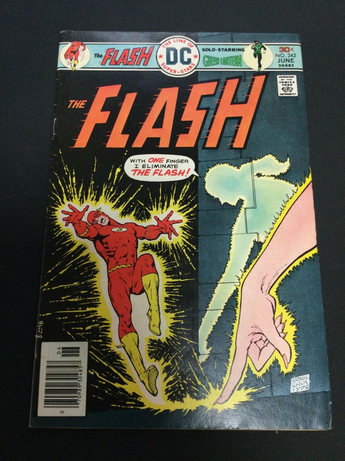THE FLASH DC Comic #242 SOLO STARRING GREEN LANTERN 1976