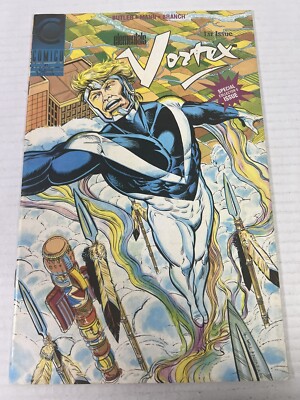 Comico Vortex Issue 1 First Issue Comic Book SIGNED Roland Mann Steven Butler