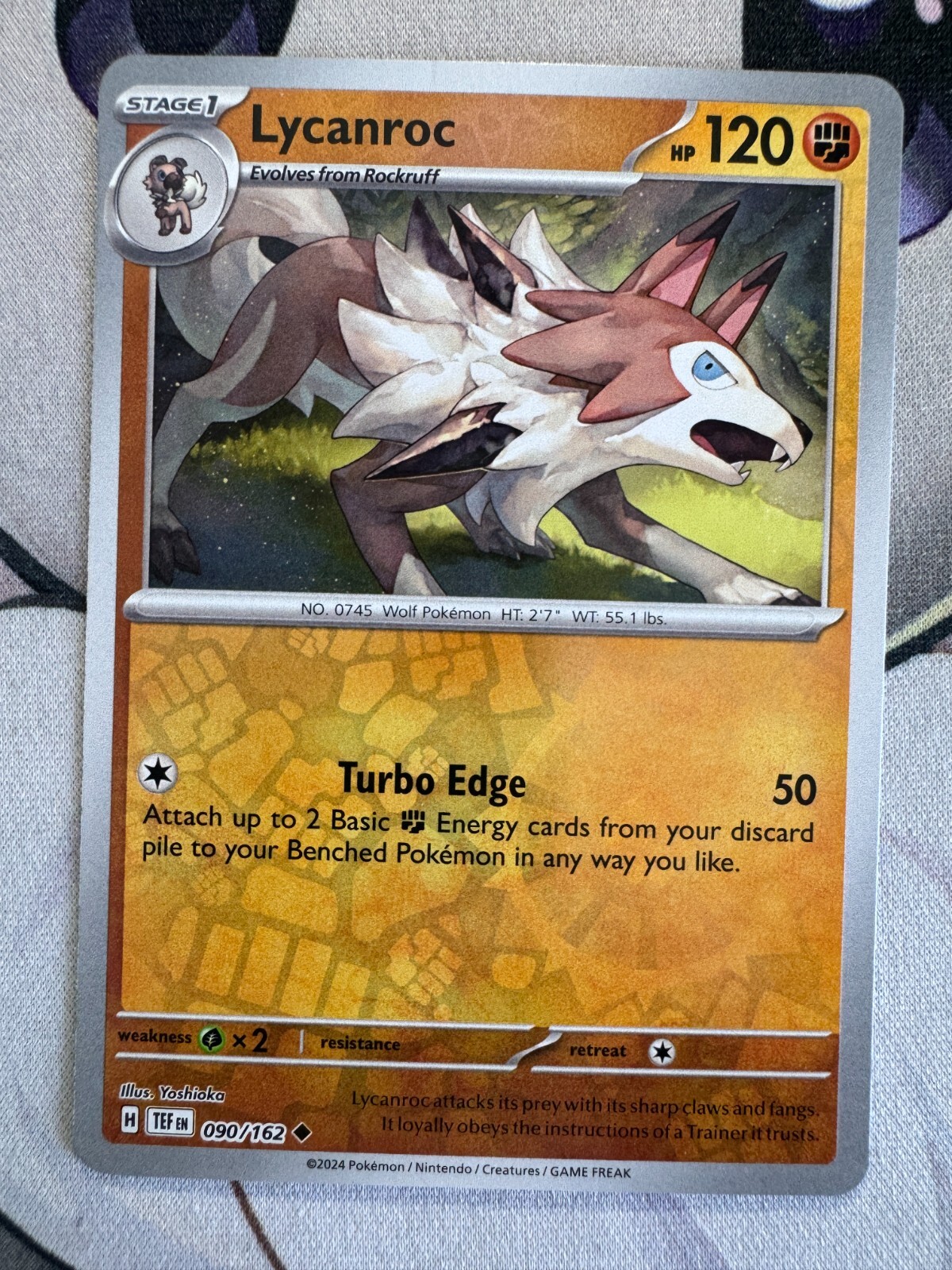 lycanroc Reverse Holo English Pokemon TCG BKBO808 | eBay