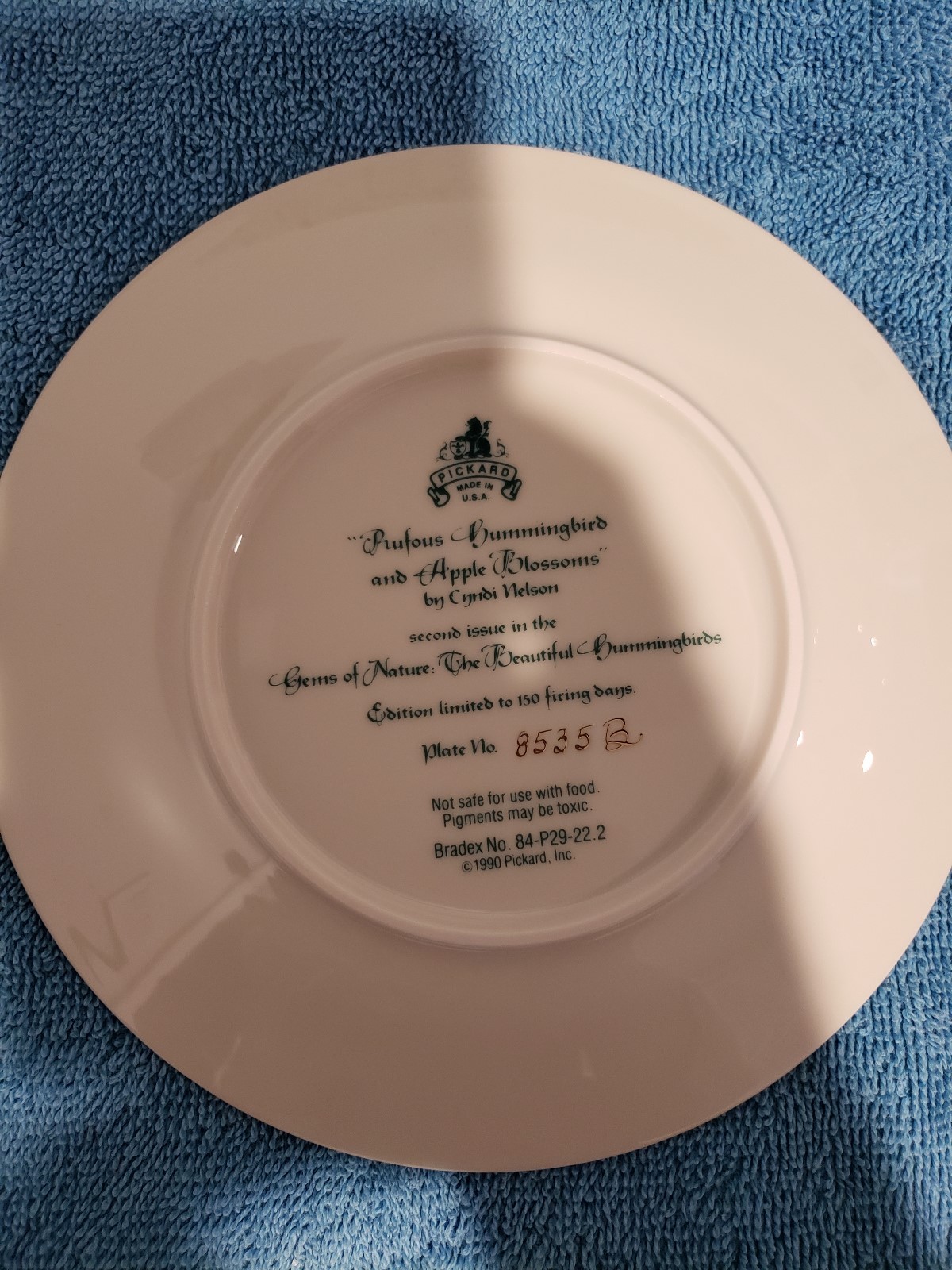 Pickard Plate  Bredex No.84-P29-22.2
