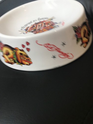 Ed hardy Tattoo Dog Dish King Of beasts Rogue Monk