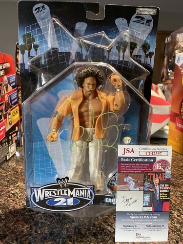 WWE Jakks Wrestlemania 21 Carlito Figure Autographed Signed
