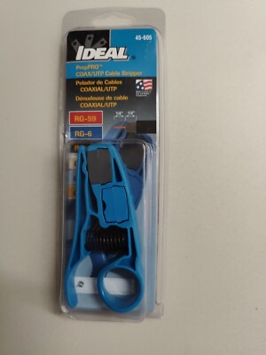 IDEAL 45-605 PrepPro Telecom/Data Com Stripper Coaxial UTP RG CAT NEW