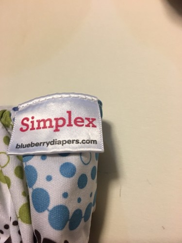 Lot of 5 Blueberry Newborn Simplex Diapers