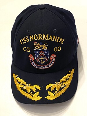 USS  NORMANDY CG 60 TheCorps US Navy Baseball Cap Adjustable