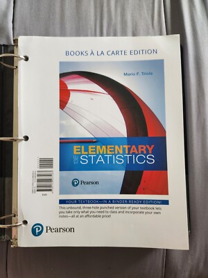 Elementary Statistics, 13th Edition, Pearson, Textbook, ISBN: 9780134463063