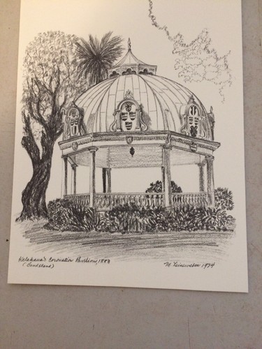 Historic Hawaii Pen & Ink Drawings  Mary Leineweber 3 Note Cards & Envelopes