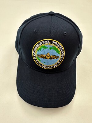 New The Corps Commander Naval Surface Force Logo Blue Baseball Cap Hat One Size