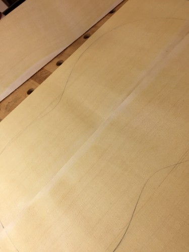 Figured Canadian Cypress ( Yellow Cedar )Guitar Back And Side Set
