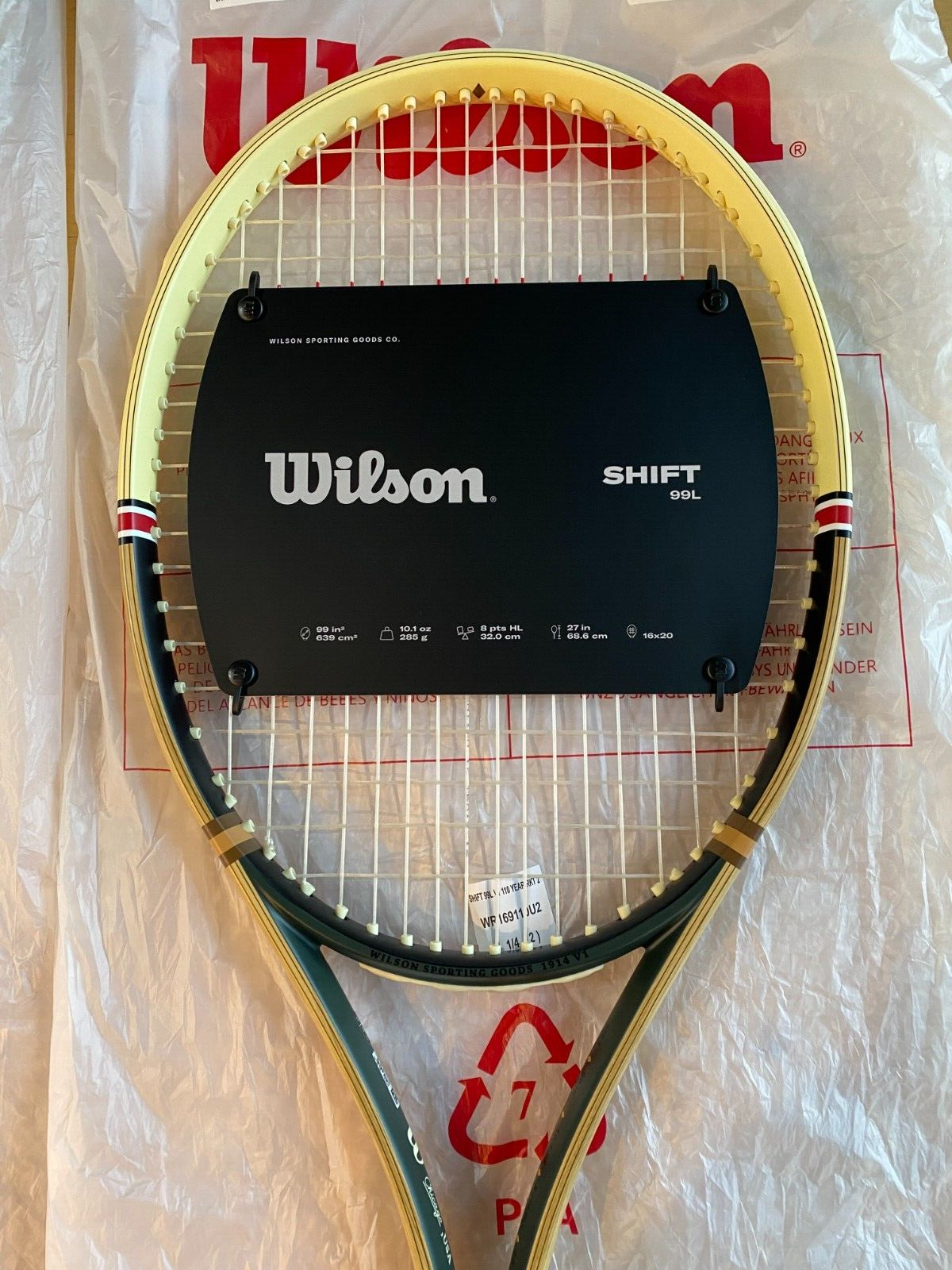 Wilson 2024 Shift 99L V1 110th Year Tennis Racket Racquet Wilson 2024 Shift 99L V1 110th Year Tennis Racket Racquet
