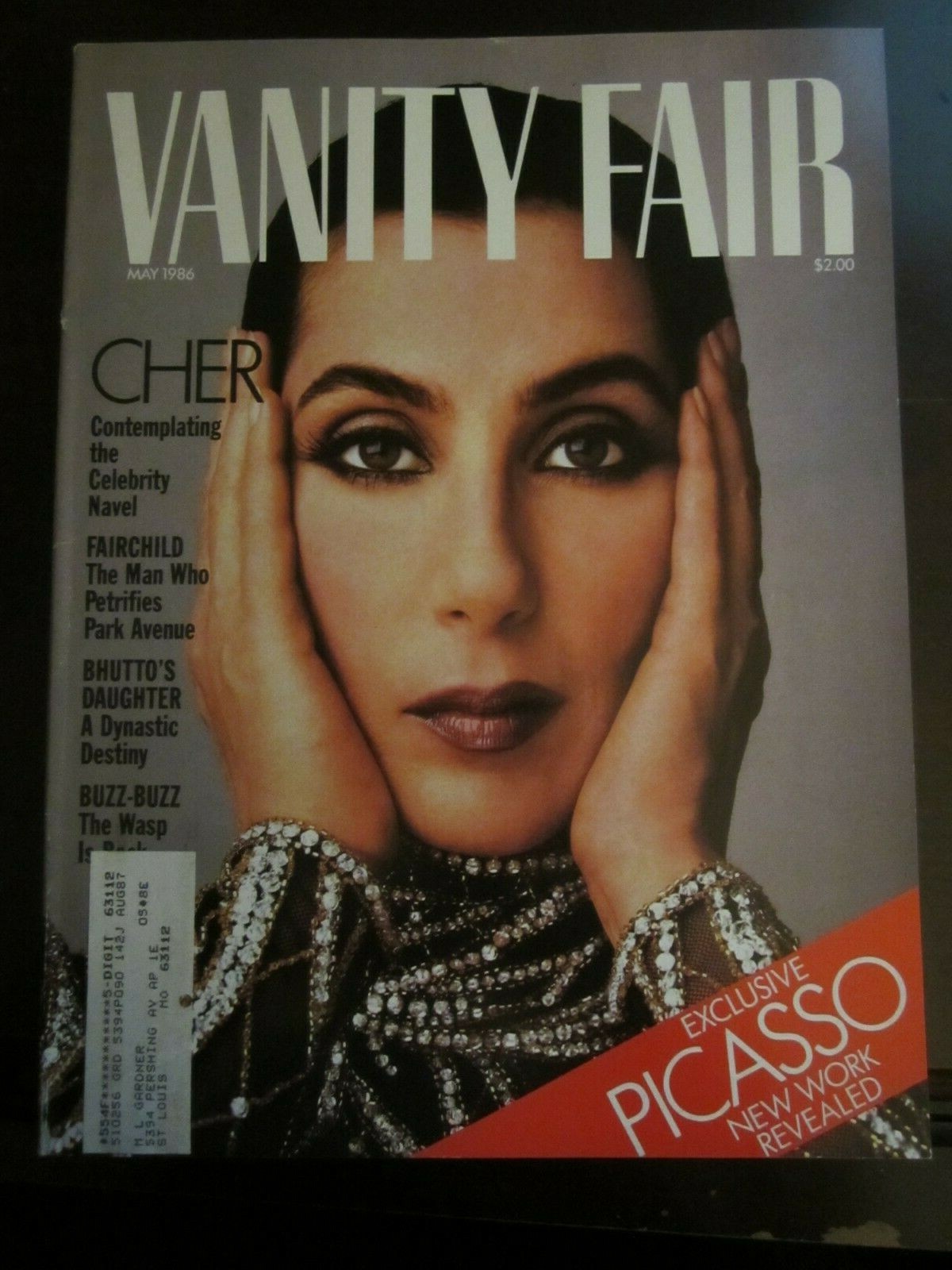 Vanity Fair Magazine May 1986 Cher Picasso New York Revealed