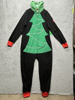 Tipsy Elves Mens Christmas Tree Toss Game Jumpsuit XL Holidays Party New