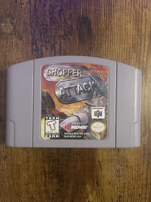 Chopper Attack Nintendo 64 N64 Original Authentic Tested Working!