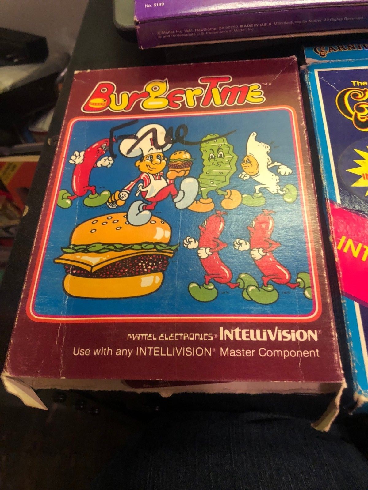 Intellivision Lot Carnival Burger Time Utopia Blackjack Astrosmash Complete