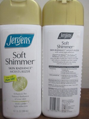 2x Jergens Soft Shimmer Skin Radiance Moisturizer Light Reflection 10.1 oz