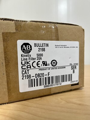 NEW! Allen Bradley 2198-DB20-F Series B Kinetix 5000 AC Line Filter 20A - 157423