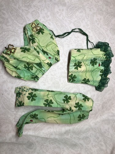 16-18” 1/4 MSD Dollfie BJD Goodreau Sized Doll Outfit Shamrock Corset Pants L10