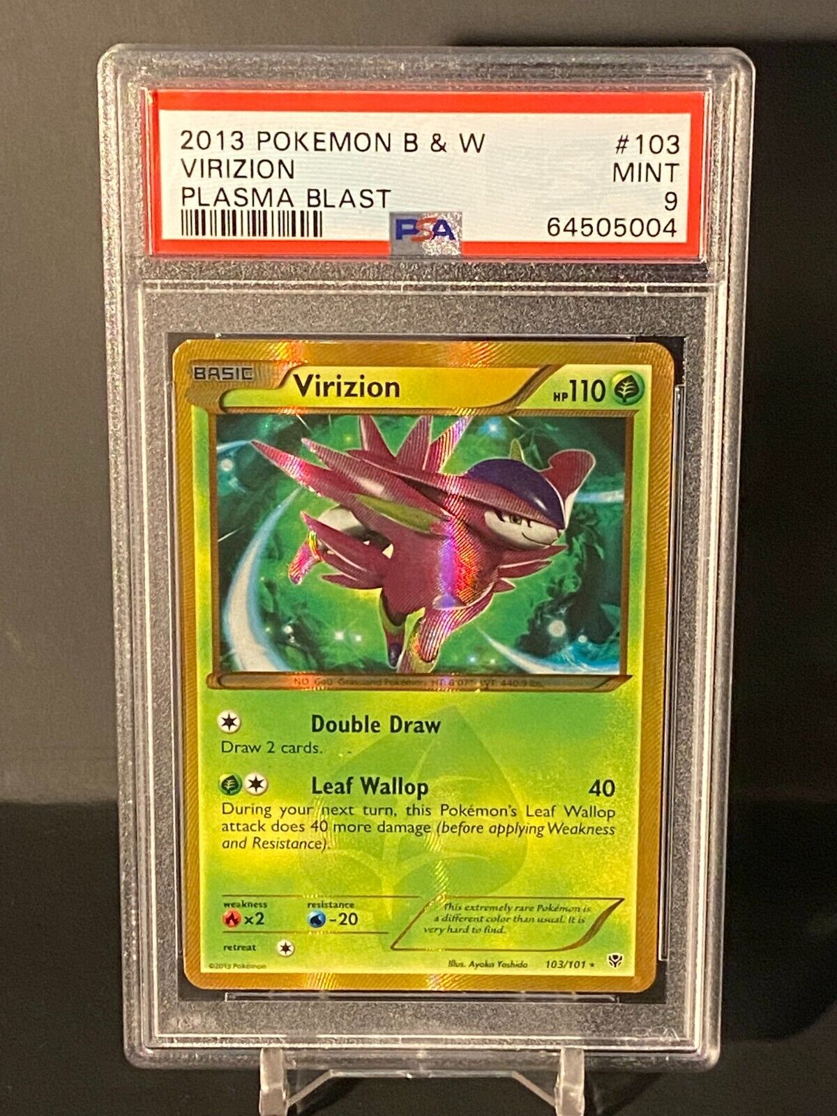 Pokemon 2013 B&W Plasma Blast 103/101 Secret Rare Holo Shiny Pokemon 2013 B&W Plasma Blast 103/101 Secret Rare Holo Shiny