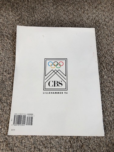 1994 Winter Olympics Lillehammer CBS Disney World Media Guide Program Magazine