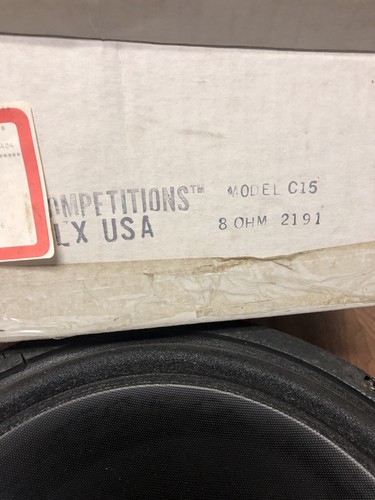 Old School Kicker Stillwater Seperates 15 Inch Subwoofers 8ohm C15 Competition