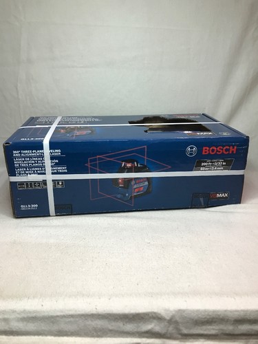 BOSCH GLL3-300 360 DEGREE THREE PLANE LEVELING AND ALIGNMENT LINE LASER NEW