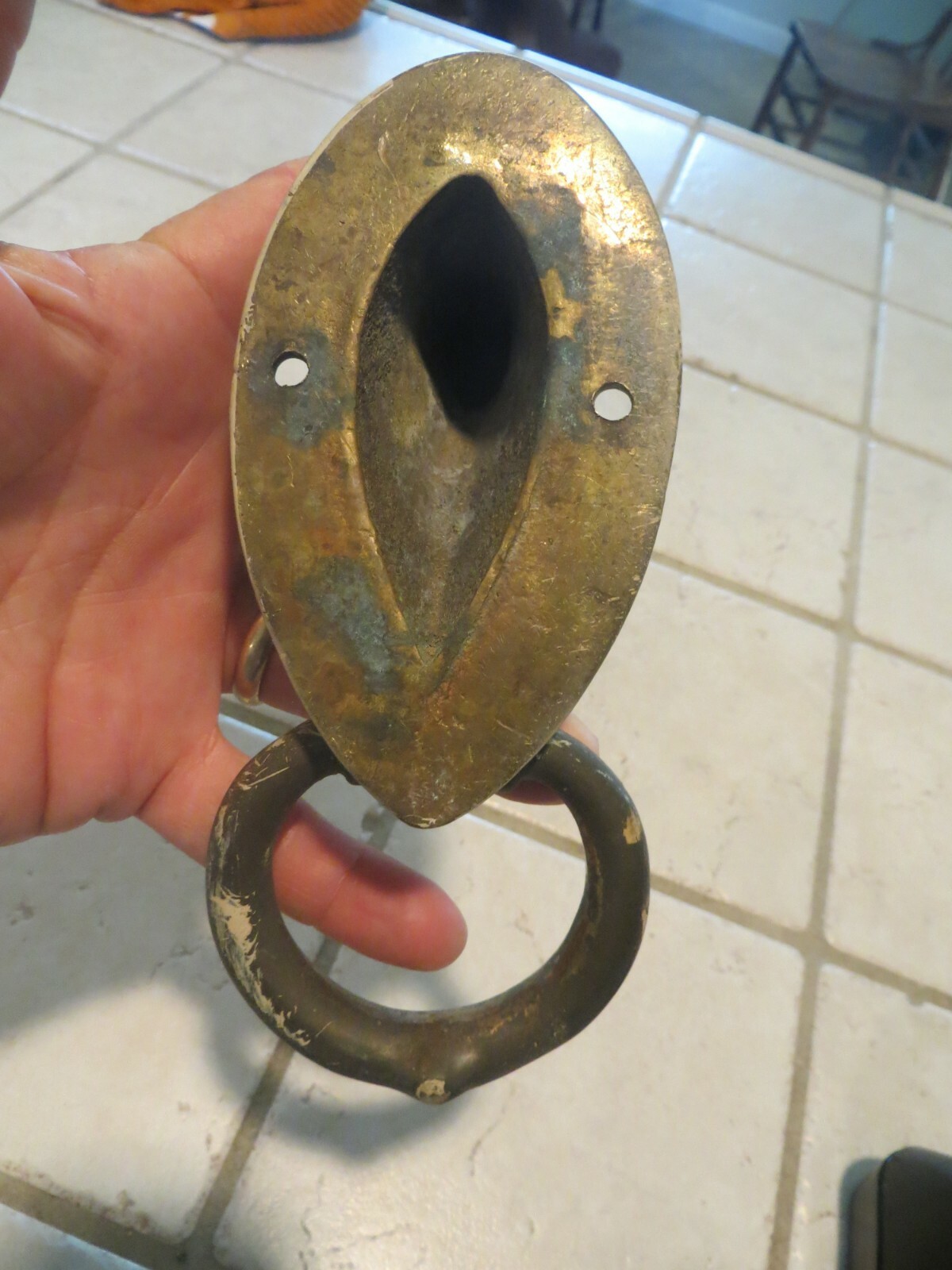 Vintage Brass Horse Head Door Knocker