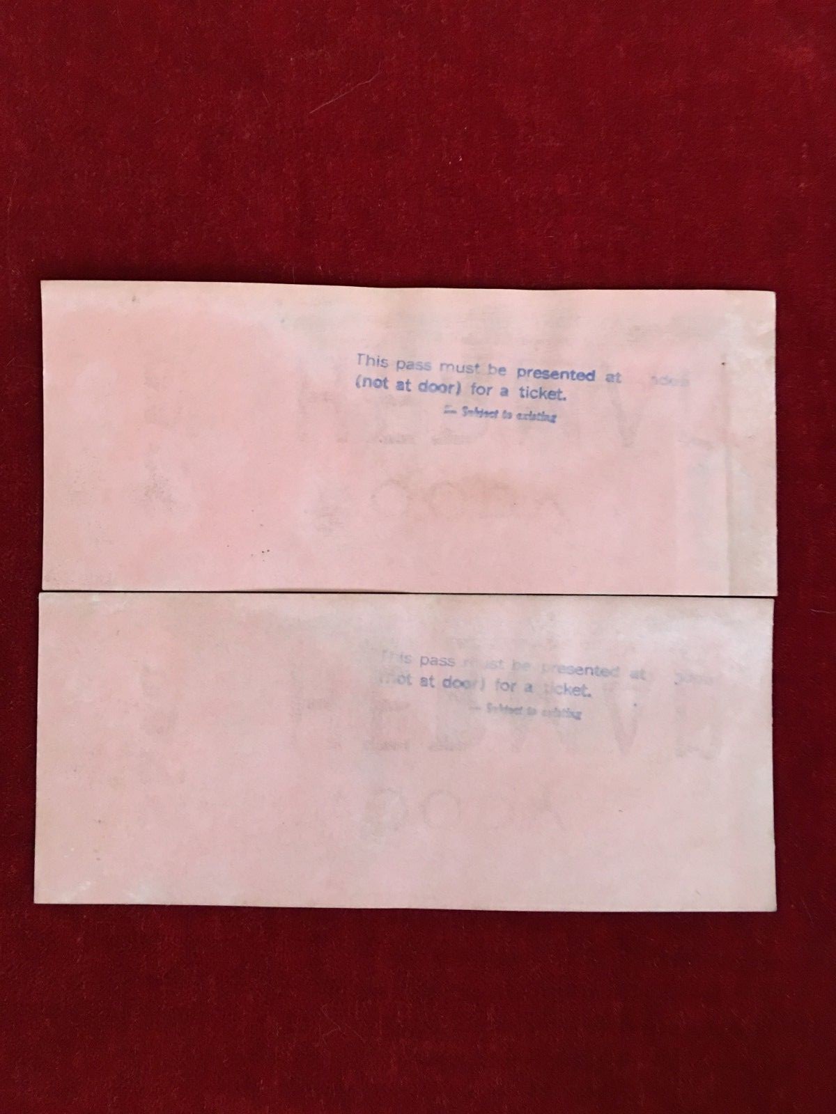 VINTAGE 1940'S WOODY HERMAN & HIS FAMOUS ENTERTAINING ORCHESTRA  TICKETS