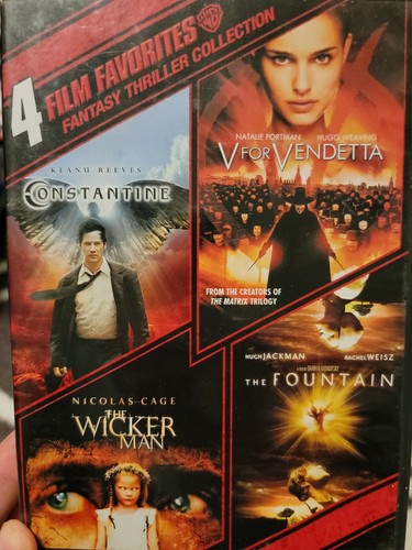 4 Film Favorites Fantasy Thriller DVD Constantine/V For